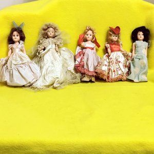 Vintage Five International Dolls of the World
